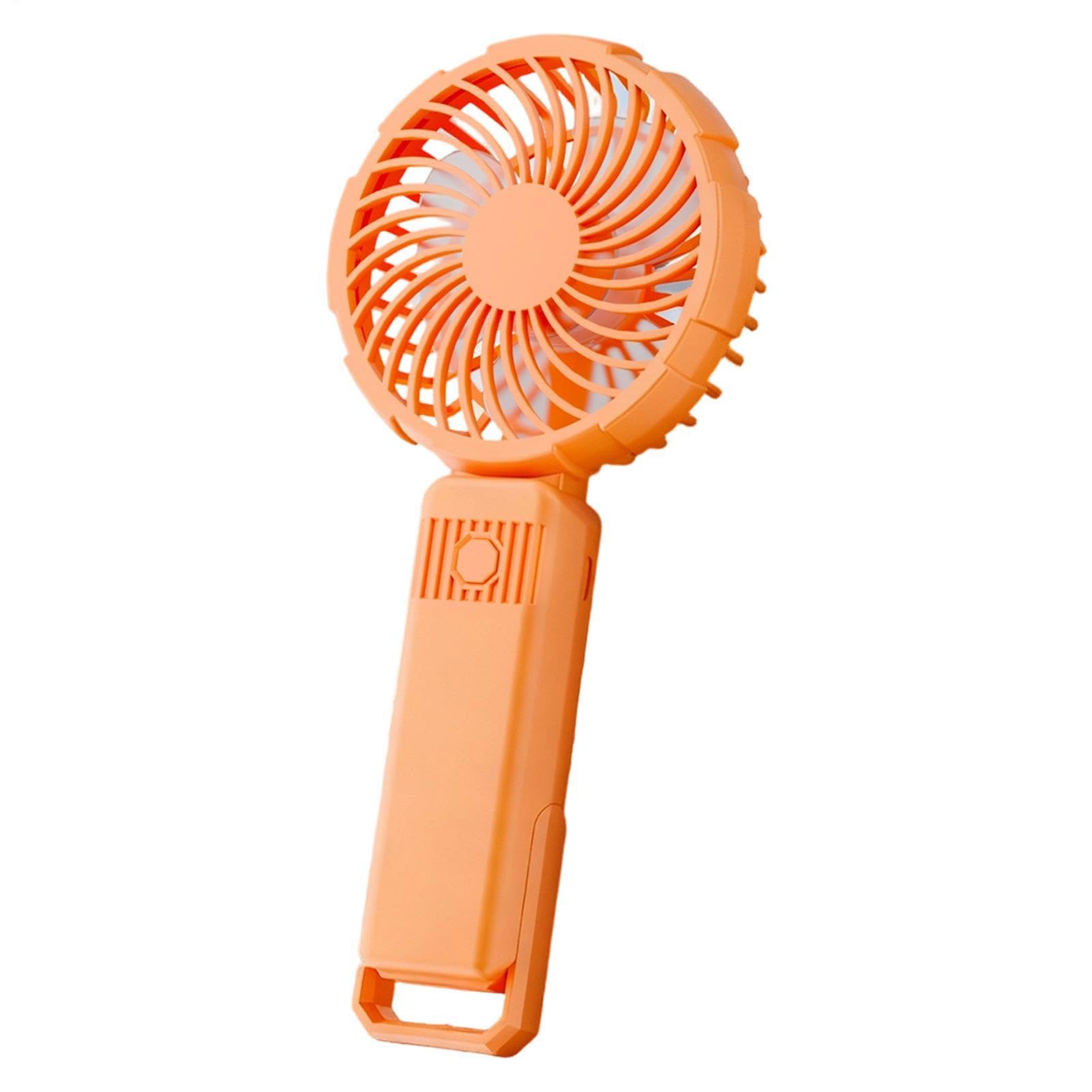 Wiederaufladbares persönliches Gebläse, leiser Taschenkühler, 21 x 9 cm, Drei-Gang-Ventilator mit Batterieleistung, tragbarer Mini-Ventilator, Handpropeller mit ergonomischem Griff, Kühlgerät für den