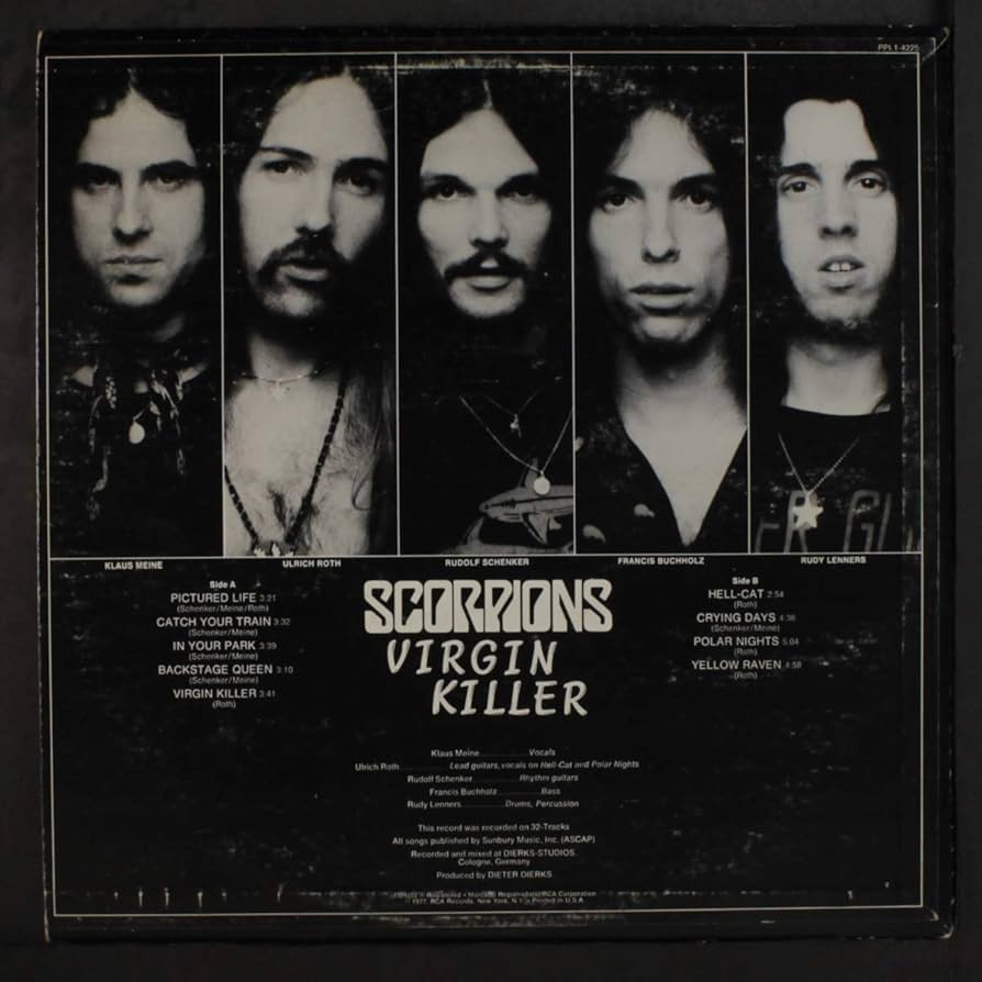 Scorpions Virgin Killer 1976 RCA レコード Virgin killer (1976, #26.21820): Amazon.ca: Music