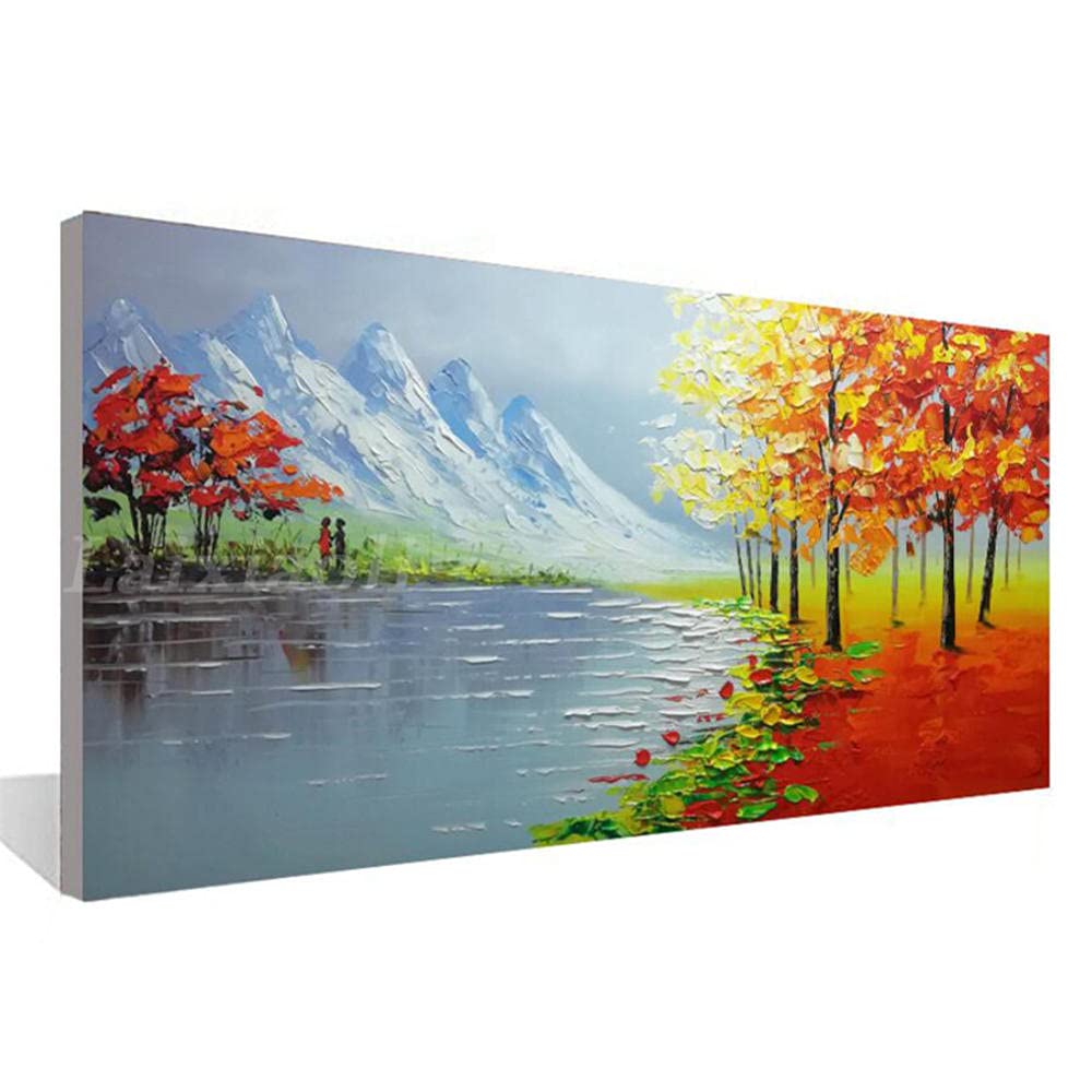 Kit broderie diamant arbre de la rivière grand tableau 5D pour grand mur vide