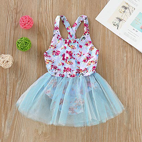 SOONHUA Baby Meisje Een Stuk Mesh Bloemen Badmode Monokini Strandkleding Badpak Zwempak - Image 4