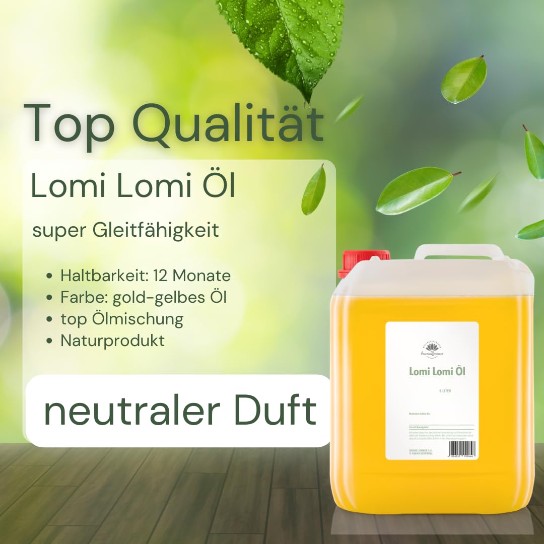Lomi Lomi Öl - Massageöl und Körperöl (5 Liter)
