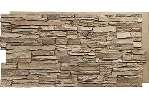 Ekena Millwork Canyon Ridge Stacked Stone Veneer Panels for a Timeless Facade