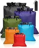 Victoper Waterproof Dry Bag Set 6 Pcs, Large Capacity Ripstop Dry Bag Waterproof in 8L 5L 3.5L 3L 2.5L 1.5L Organizer Storage Bags for Outdoor Hiking Camping Fishing Cycling (Multicolor) (Dry Bag-11) 6 Pcs Multicolour