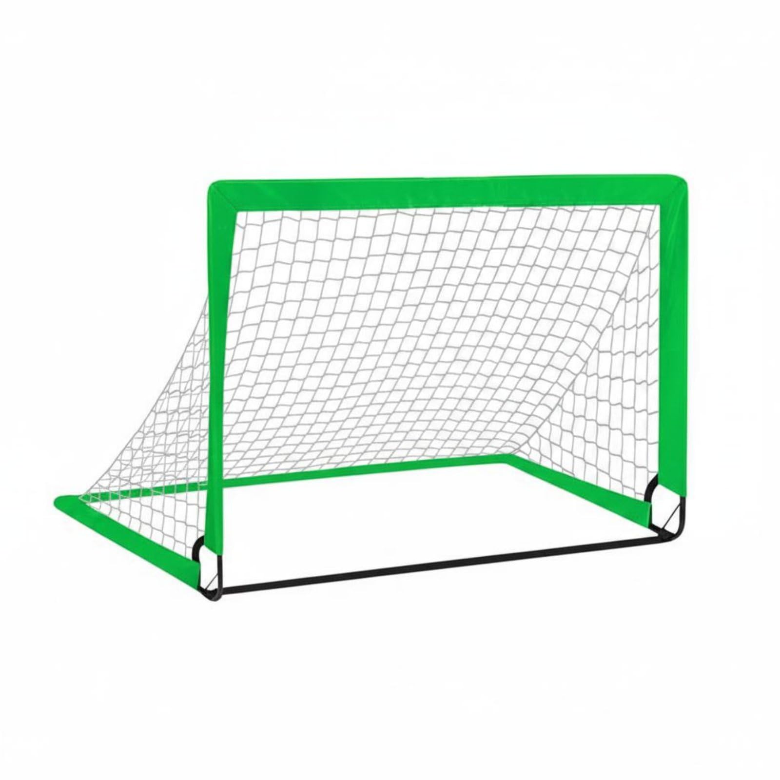 Indoor Outdoor Use Kids Training Goal Easy to Set up Foldable Soccer Goal for Toddlers, Grass Green-image-32