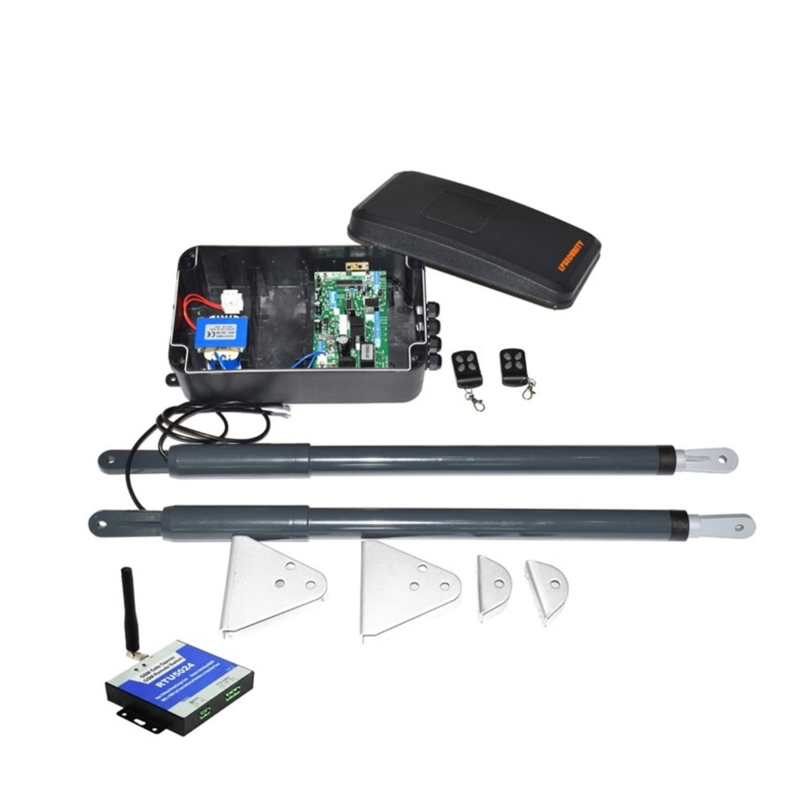 DC12V siłownik liniowy przekładnia ślimakowa automatyczny otwieracz bramy skrzydłowej (fotokomórki, lampa, przycisk, gsm, klawiatura opcjonalnie) dla bezpieczeństwa w domu/farmy/garażu/biznesu(Set3)
