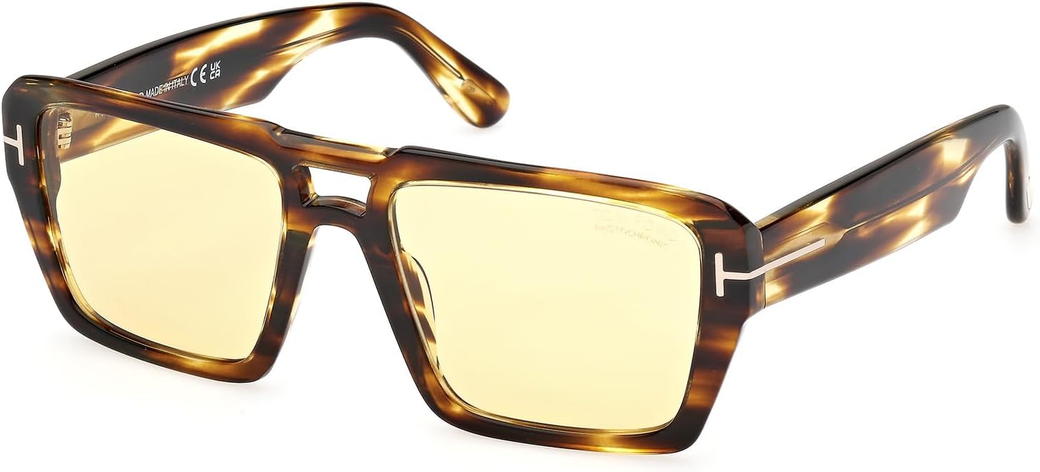 Tom Ford RED FORD FT1153 Dark Havana/Yellow 56/19/145 men Sunglasses