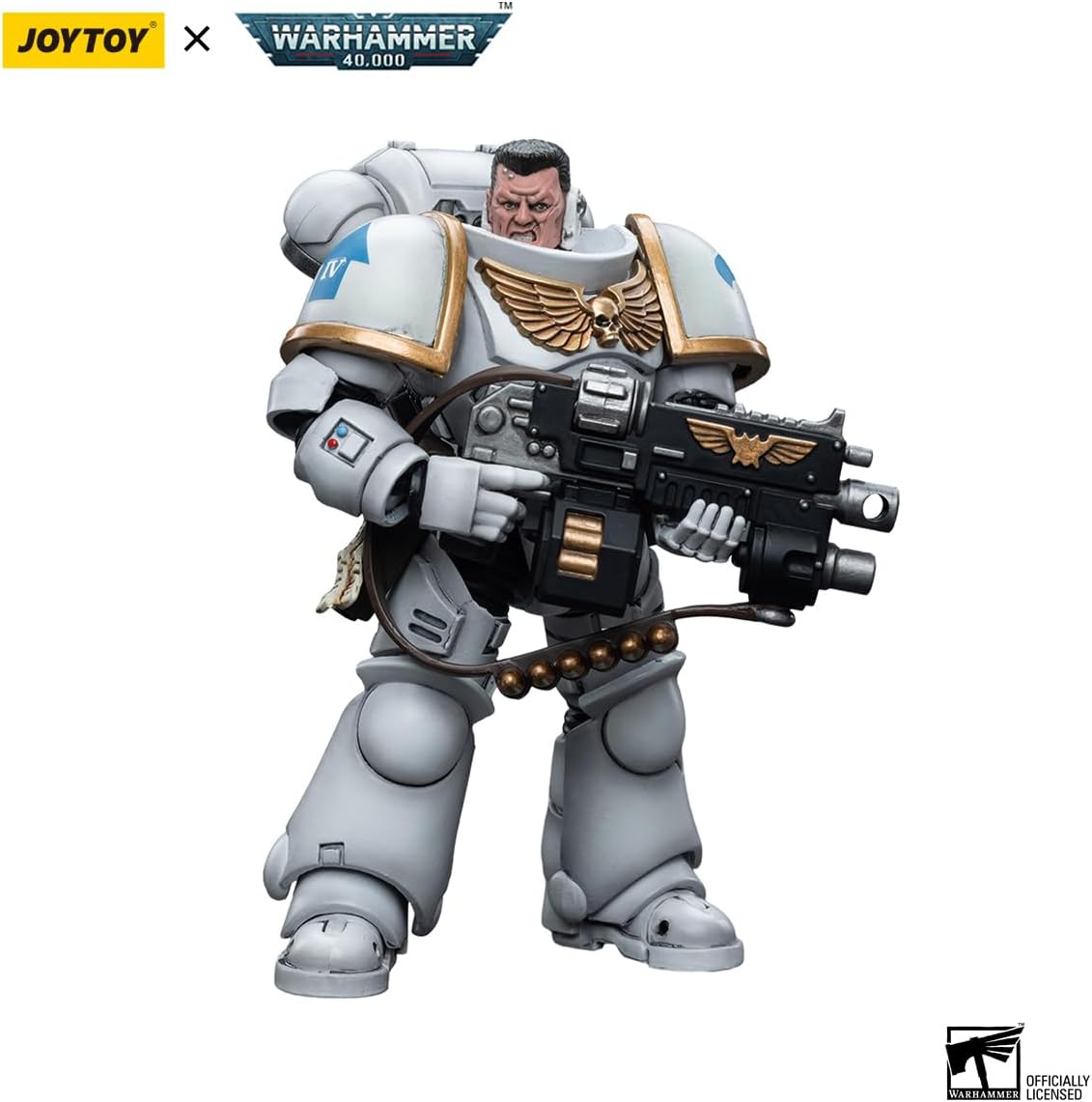 JoyToy Warhammer 40K: Space Marines White Consuls Intercessors 1 1:18 Scale Action Figure
