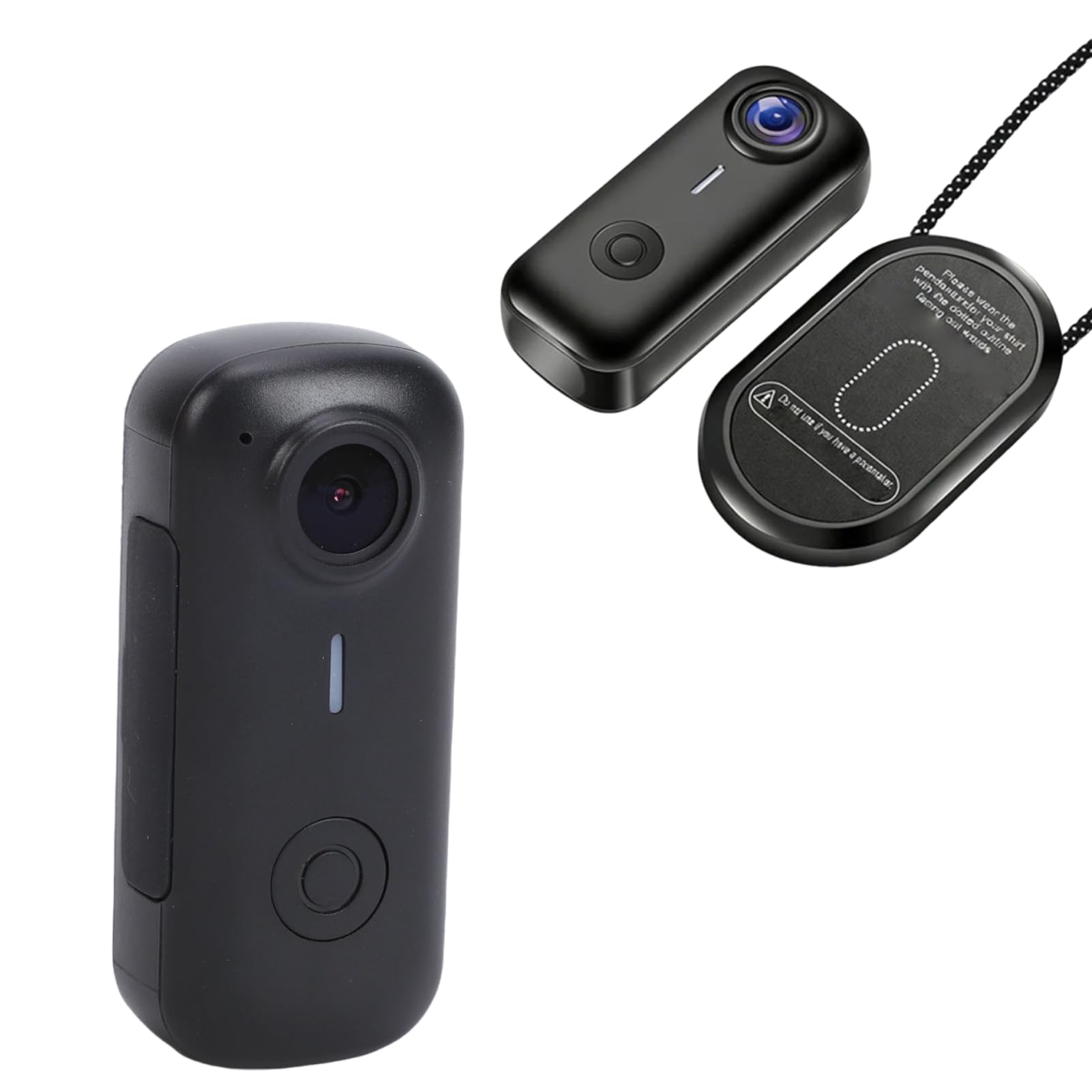 XUMIUZIY Mini Fotocamera 1080P con Corda Magnetica WiFi