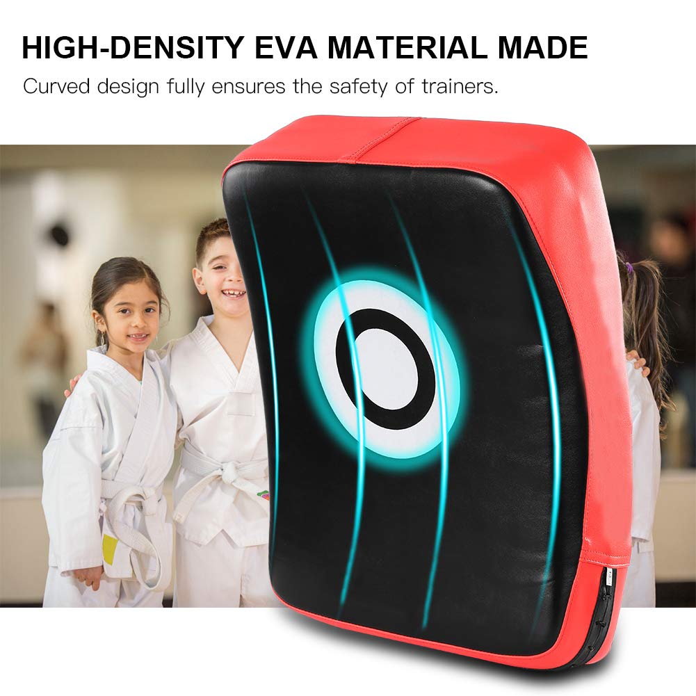 Taekwondo Muay Thai Kick Boxing Arms Pad, design ergonomico curvo, confortevole e durevole, 3 colori