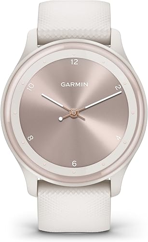 Miniatura 1 de Garmin G010-N2566-01 Vivomove Sport - Reloj inteligente híbrido de salud y bienestar con pantalla táctil, color marfil