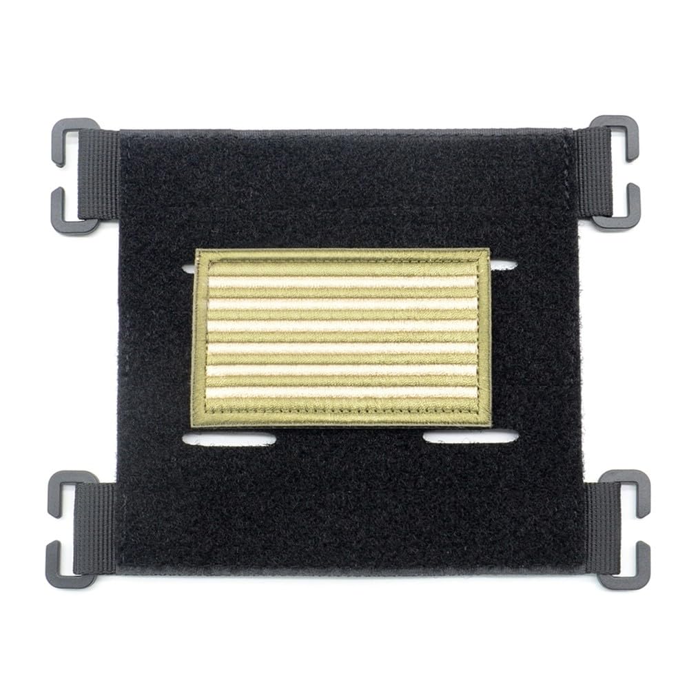 MiOYOOW Pannello Patch Molle 3PCS, Toppe tattiche Attacco Molle con Anello di Taglio per Gilet tattico Zaino da Esterno