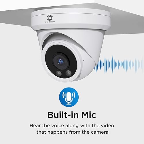 Miniatura 5 de GWSECU Sistema de cámara de seguridad 4K POE de 16 canales, NVR 4K de 16 canales con 4 TB, (8) cámaras PoE de seguridad de 8 MP cableadas con