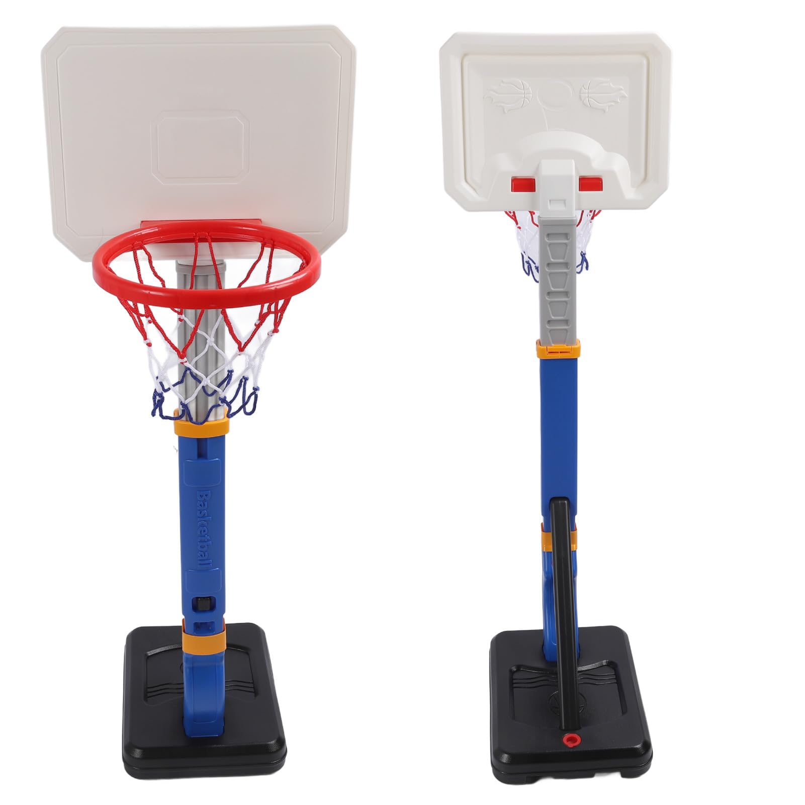 Generic Obręcz do Koszykówki z regulacją Wysokości do Zabawy na świeżym Powietrzu w Pomieszczeniach Wodoodporna Konstrukcja o średnicy 138 Cm zajęć Rodzinnych