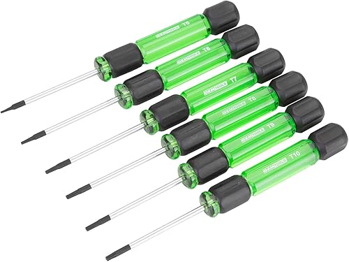 OEMTOOLS 22559 Juego de destornilladores Torx de precisión de 6 piezas, mini juego de destornilladores para electrónica y sujetadores pequeños en