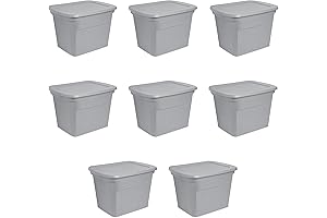 Sterilite 18 Gal Storage Totes for Organized Storage