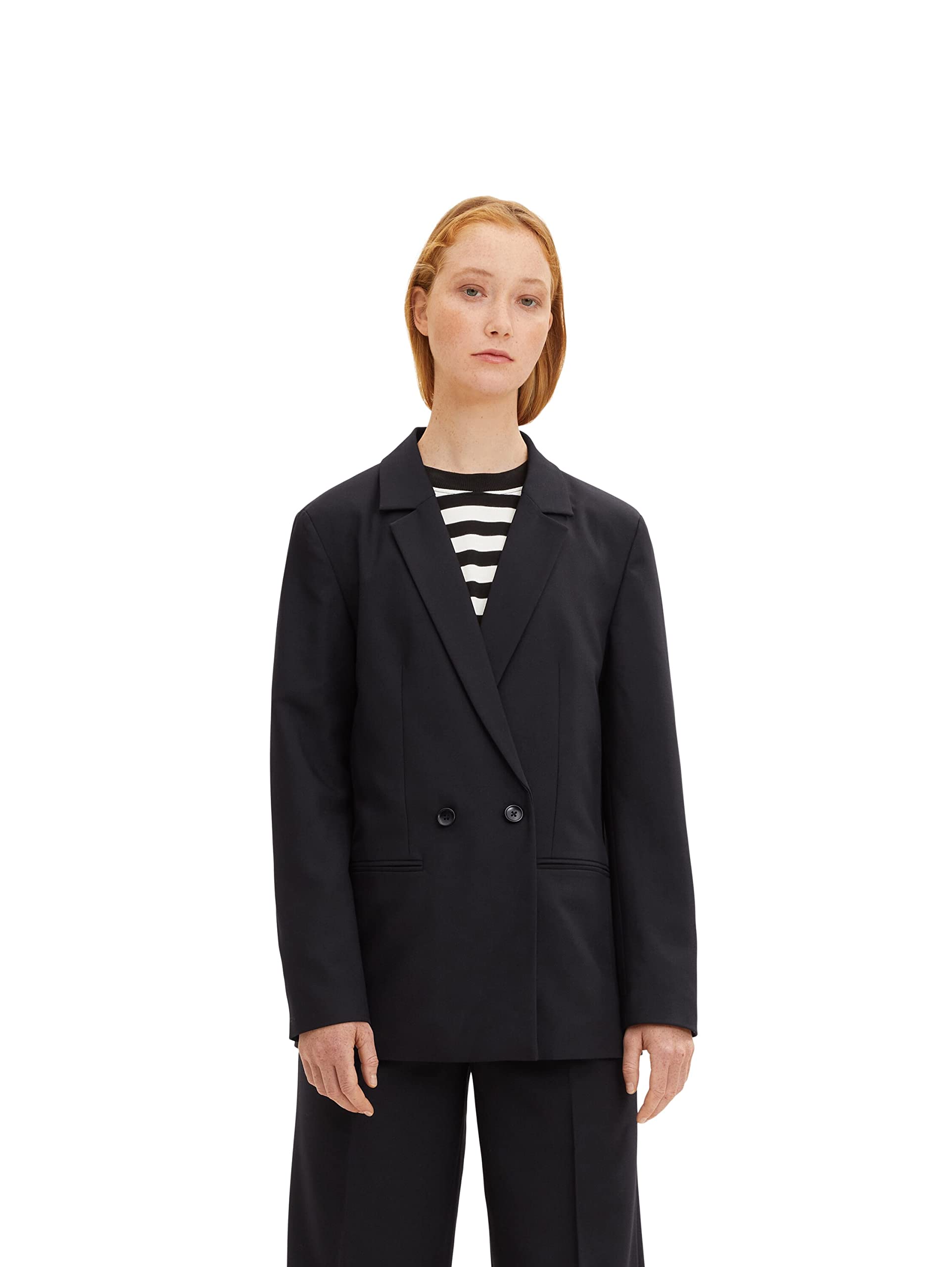 TOM TAILOR Denim Damen 1034108 Boyfriend Blazer (1er Pack)