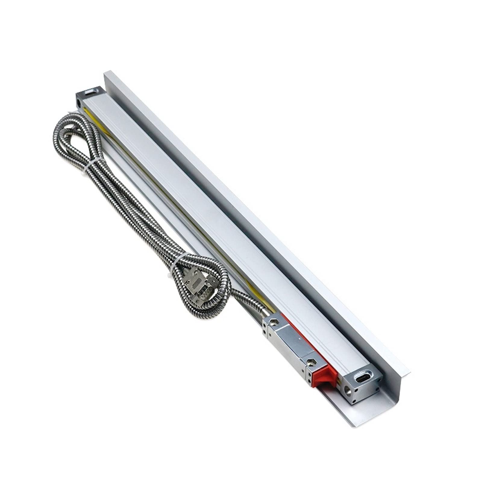 Sensor de regla de rejilla, Torno Dro de pantalla lectura digital 2 ejes + piezas Codificador lineal Escala Dimensiones 200 300 400 500 600 700 800 900 mm(Only one 2 axis dro)