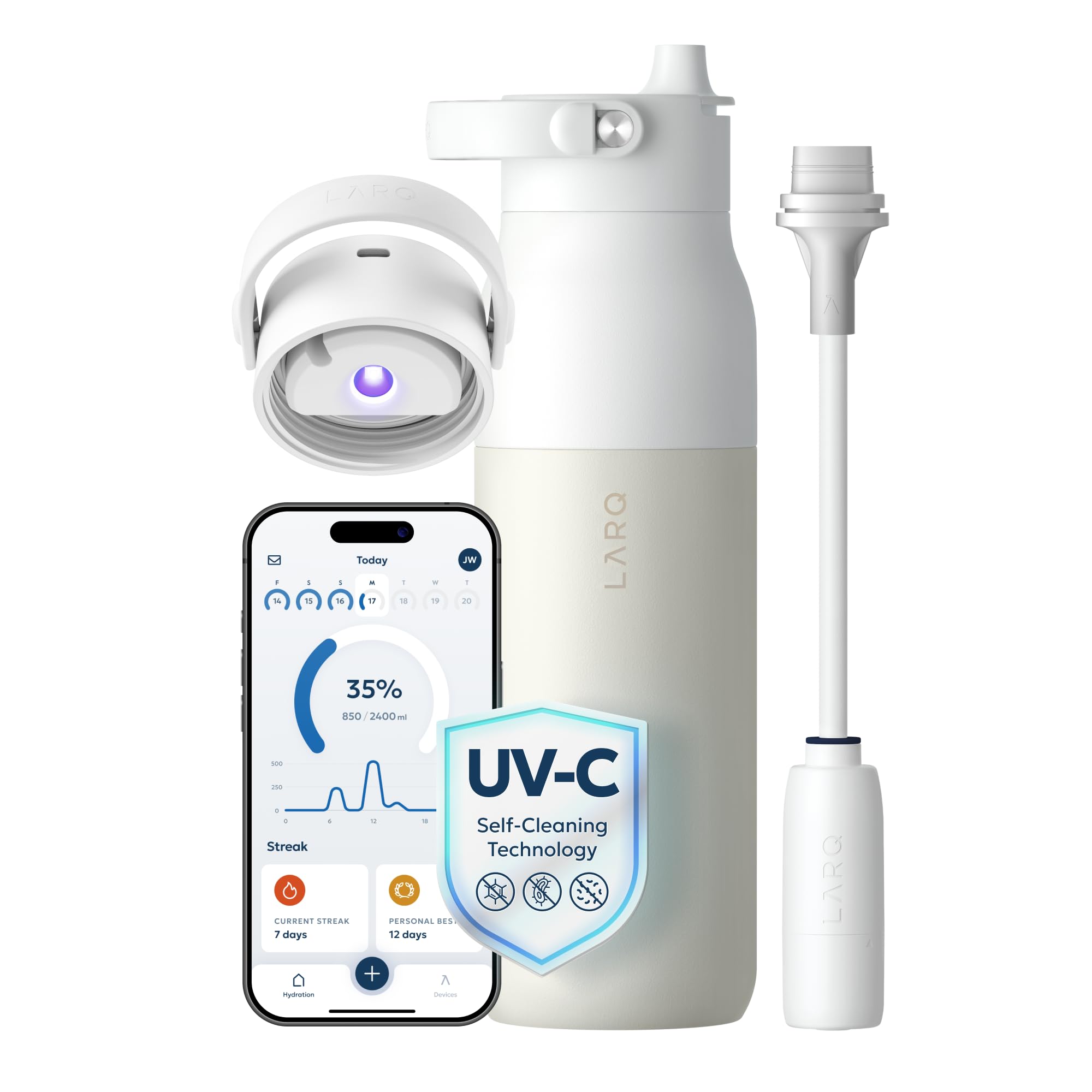 LARQ PureVis 2 Self Cleaning Water Bottle