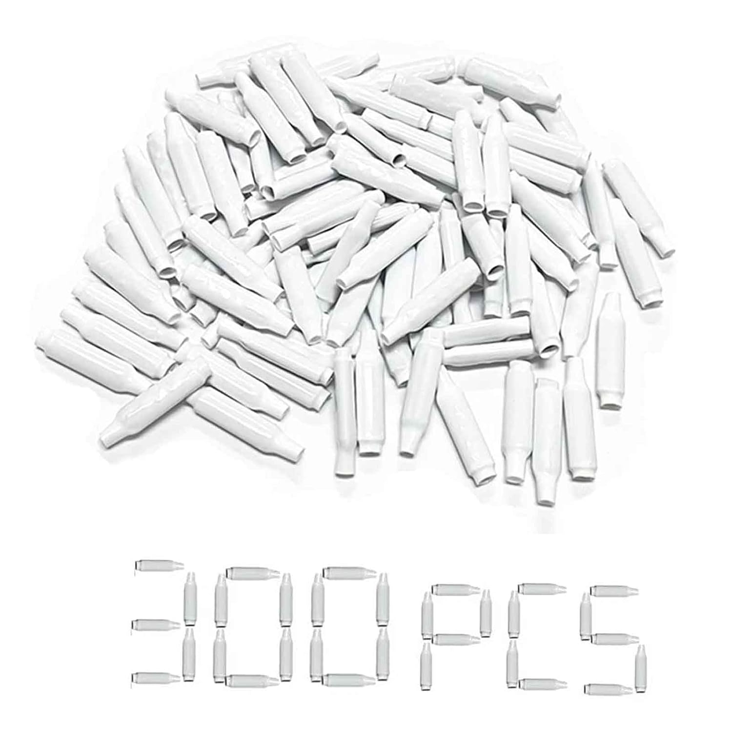 B Connectors Silicone Filled Wet B Wire Gel Alarm Telephone Wire Crimp Bean Type Splices for Low Voltage (Blue-500 PCS)