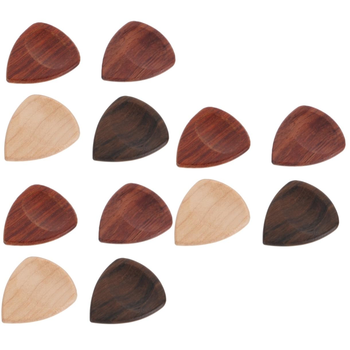 ifundom 12pezzi Plettri Per Chitarra e Accessori e Resistenti Plettri Diverse Legnose