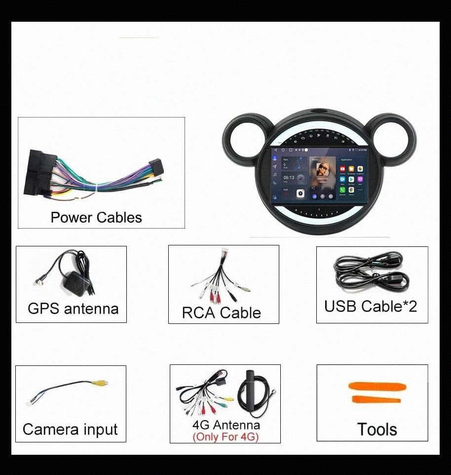 Carplay y Android Auto en Radio 2 DIN para Mini Cooper R56 R60 7