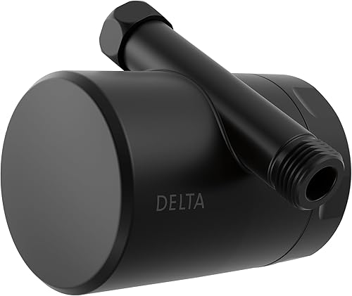 Delta Faucet Clarifi Filtro de ducha estándar con filtro, filtro de agua de ducha, filtro de cabezal de ducha, negro mate 7SF100-BL