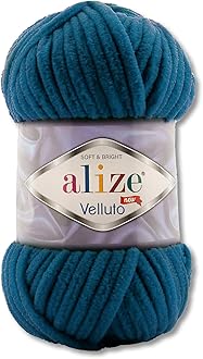 100 g Alize Velluto Wool in 30 Selections (646 | Petrol)