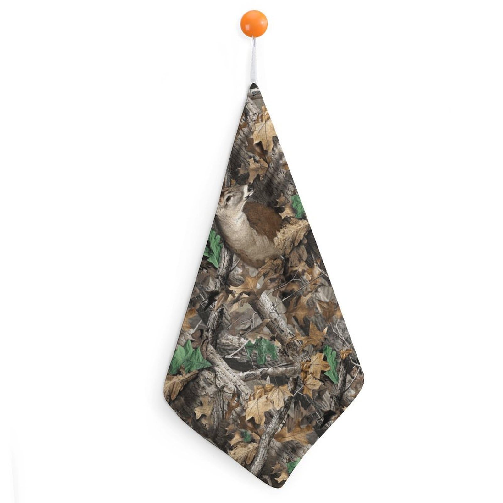 CGSBNGHA Camouflage Deer Hunting Hand Towel Hanging Face Towels Cleaning Cloths Handkerchief for Bathroom Kitchen