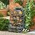 TITIMO 7-Tier Cascading Rock Water Fountain Outdoor Garden Waterfall with Lights,Fountain Indoor Decor for Garden, Patio, Backyard, Deck, Porch and Home Art Decor (24" H)