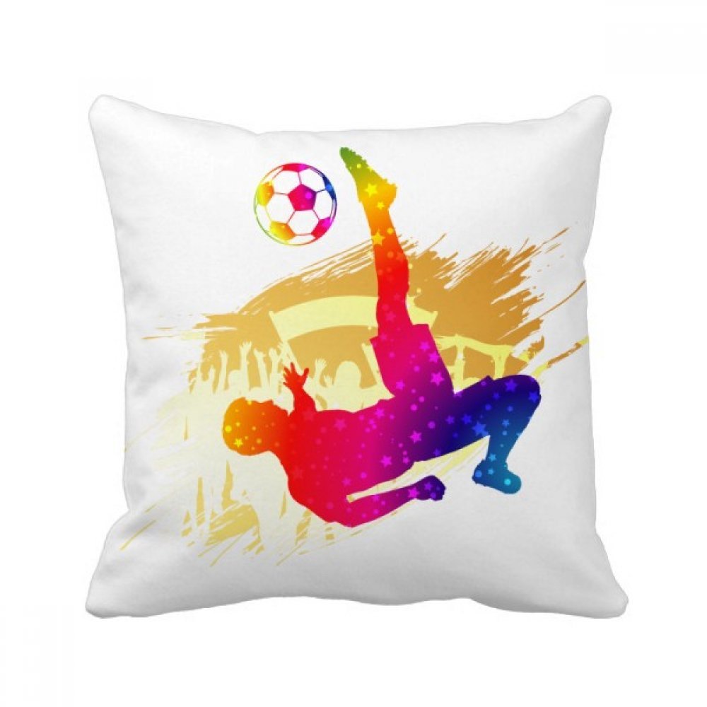 Coussin de football 40x40 cm pour revitaliser un canapé terne avec style sportif