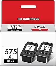 Washope PG575 XL PG-575XL Black Printer Cartridges, Multipack, Black, Replacement for Canon TS3550i, TS3551i, TR4750i, TR4751i (Pack of 2)