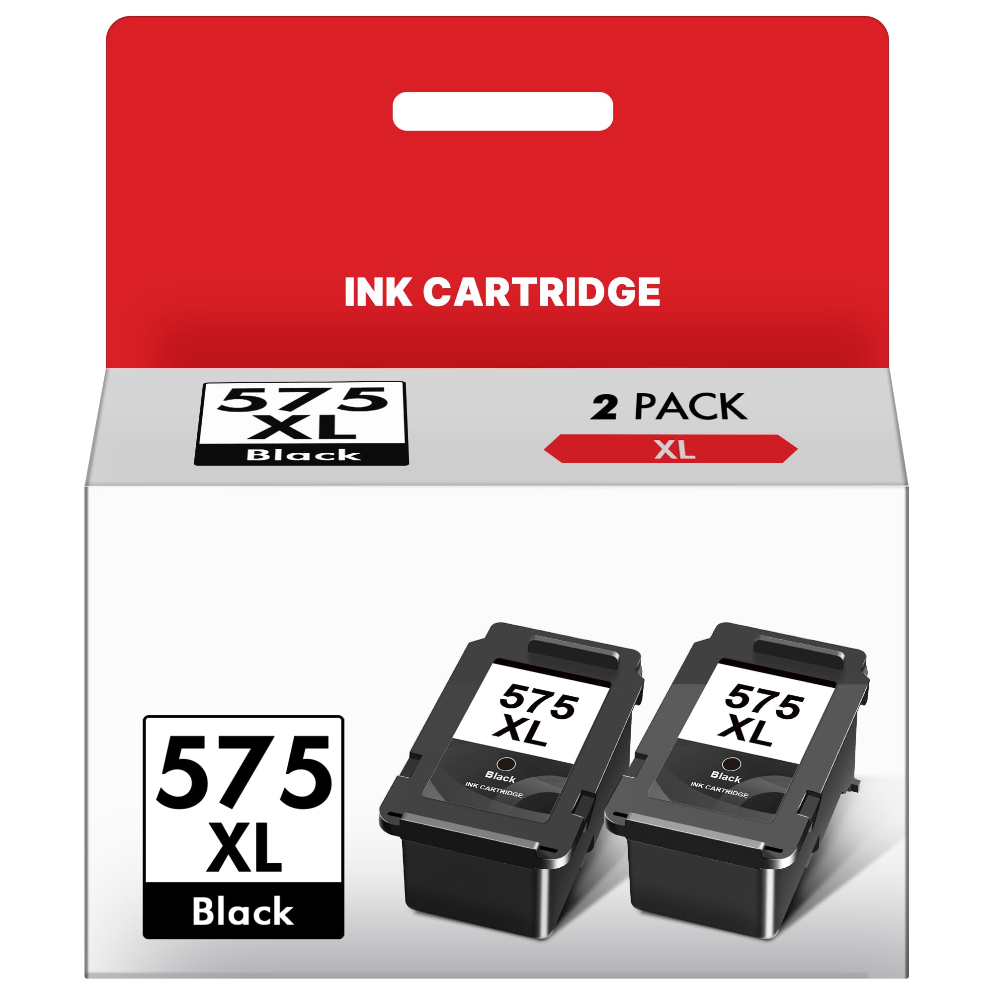 Washope PG575 XL PG-575XL Schwarz Druckerpatronen PG 575 575XL Multipack Schwarz Patronen Ersatz für Canon 575 PG575 Patronen für Canon Pixma TS3550i TS3551i TR4750i TR4751i Drucker (2 Pack)