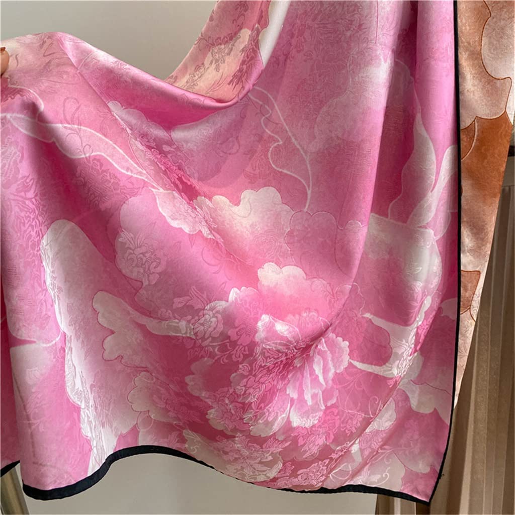 Pañuelo Estampado de Doble Cara for Mujer, Chal, Bufanda Larga de Seda, pañuelo for la Cabeza for Mujer, Banda for el Pelo Nueva, pañuelo for la Cabeza
