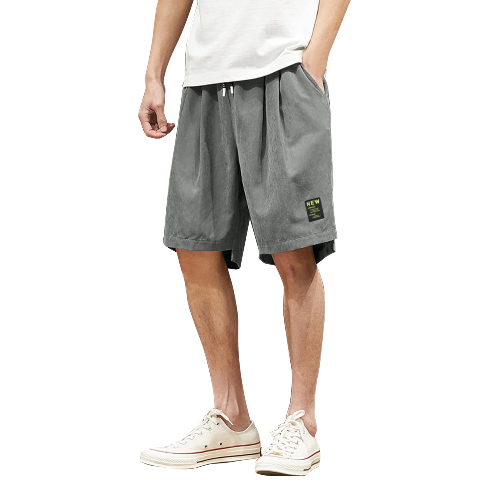 Short,Short Hip Hop Pour Hommes, Bandana Surdimensionné, Ample, Cordon De Serrage, été, Court