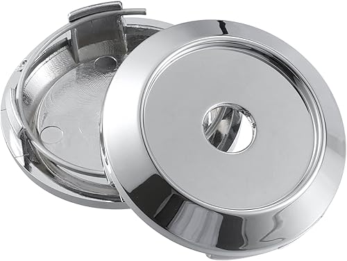 Miniatura 5 de ACROPIX Tapacubos de rueda de 2.520 in, 4 clips, tono plateado, paquete de 4