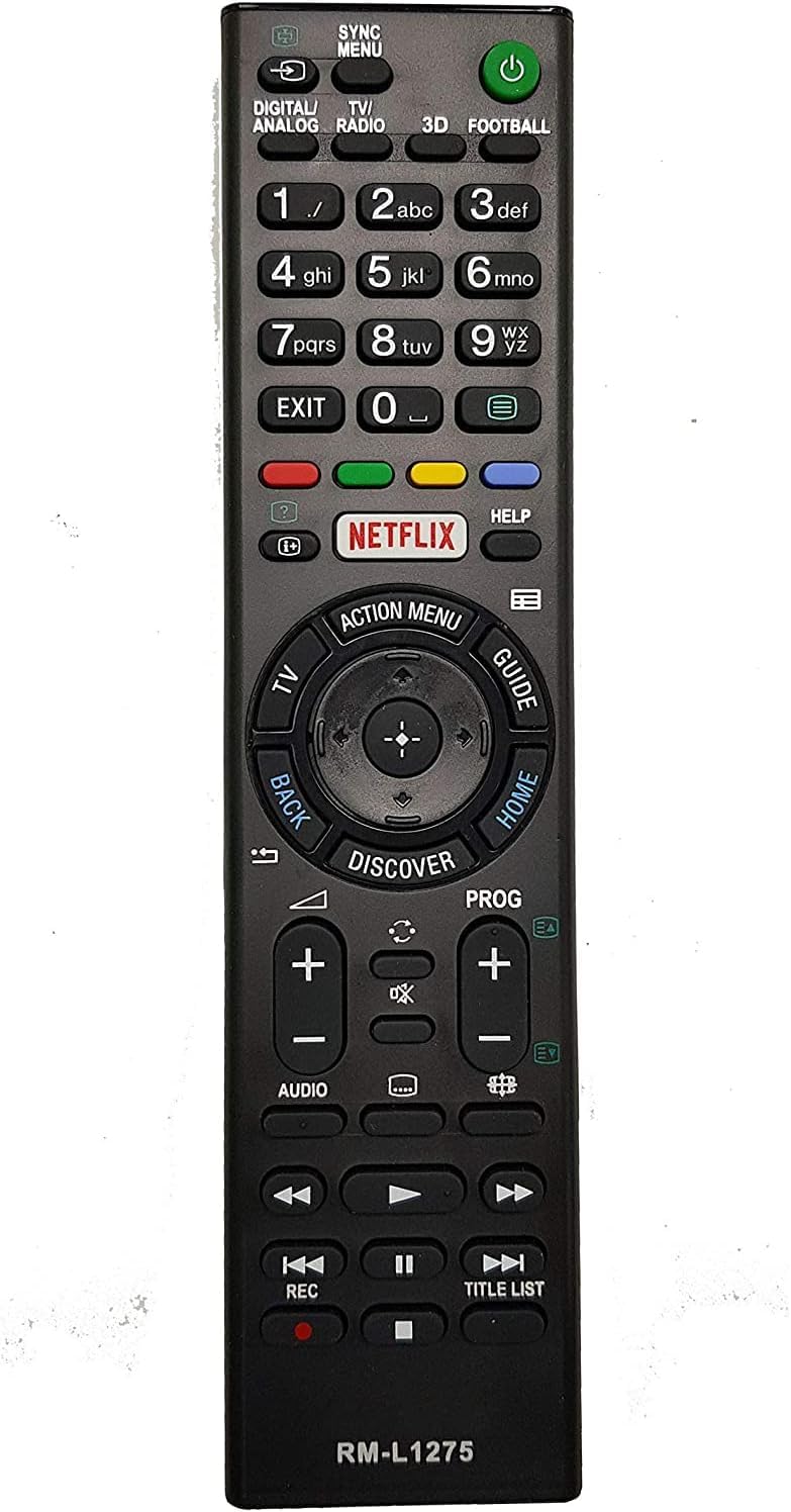 Huayu Common LCD/LED Smart TV Replacement Remote Control, RM-L1275