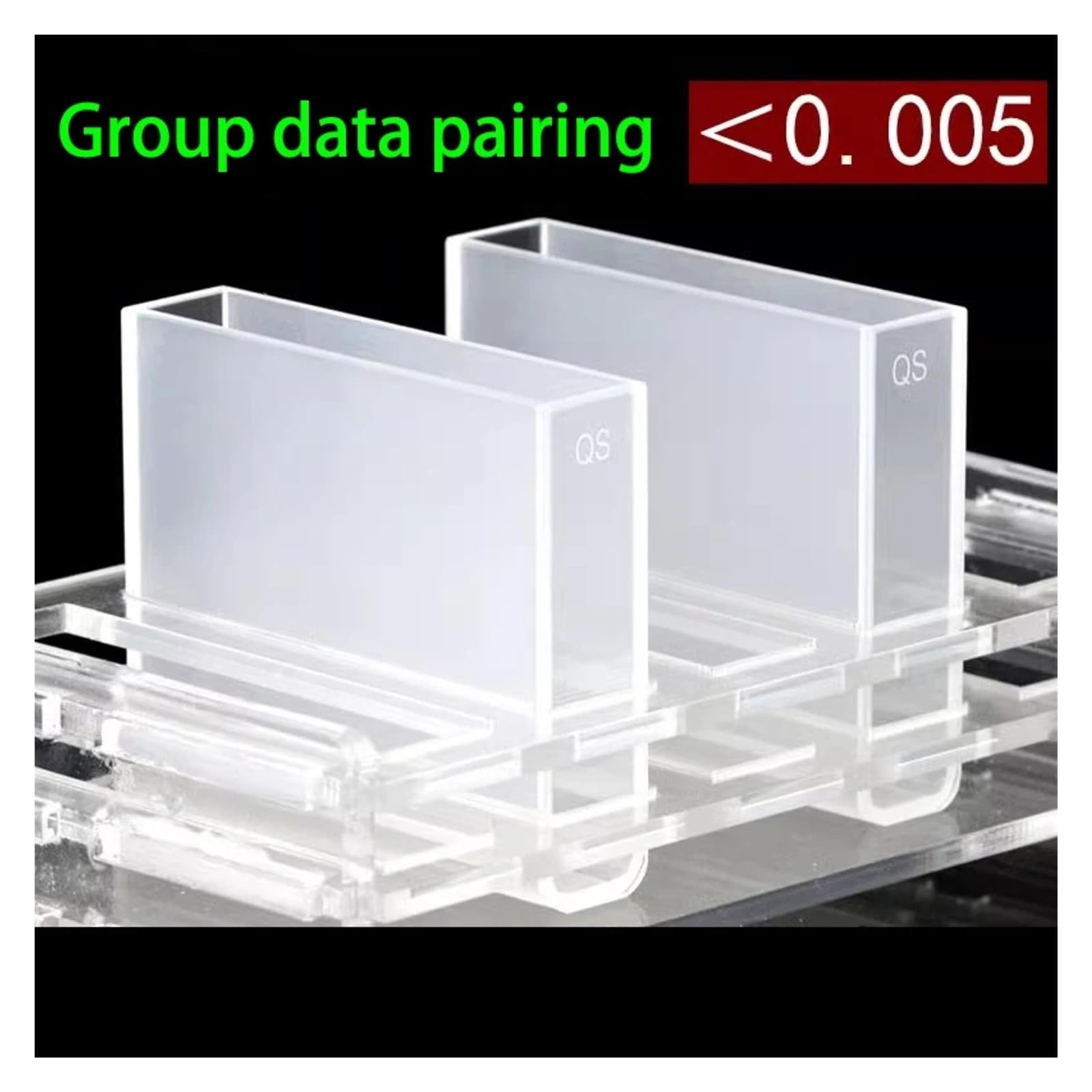 2 Celdas de cubeta de Cuarzo con Tapa, Longitud de Recorrido de 50 mm, JGS1 for Laboratorio de espectrofotómetro, Dimensiones 12,5 x 52,5 x 45 mm, Volumen 17,5 ml(Standard)