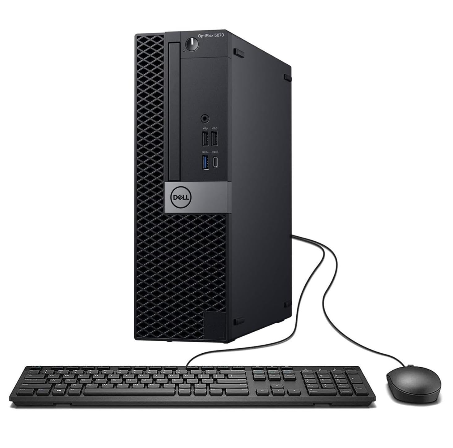 Dell OptiPlex 5070 SFF Ordenador de sobremesa, Intel Core i5-9500T, 16 GB de RAM, SSD de 256 GB, WiFi, Bluetooth, Teclado US QWERTY, Windows 11 Pro (Reacondicionado)