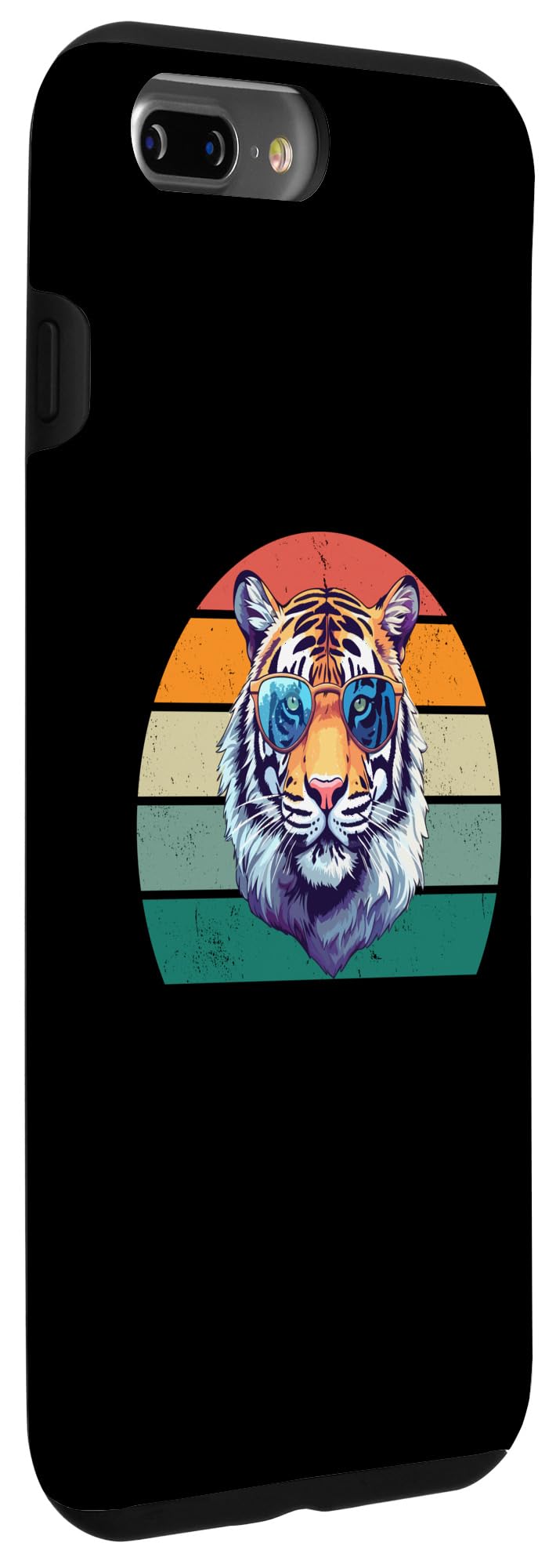 iPhone 7 Plus/8 Plus Cool Tiger In Sunglasses - Retro Funny Tiger Lover Case - Image 3