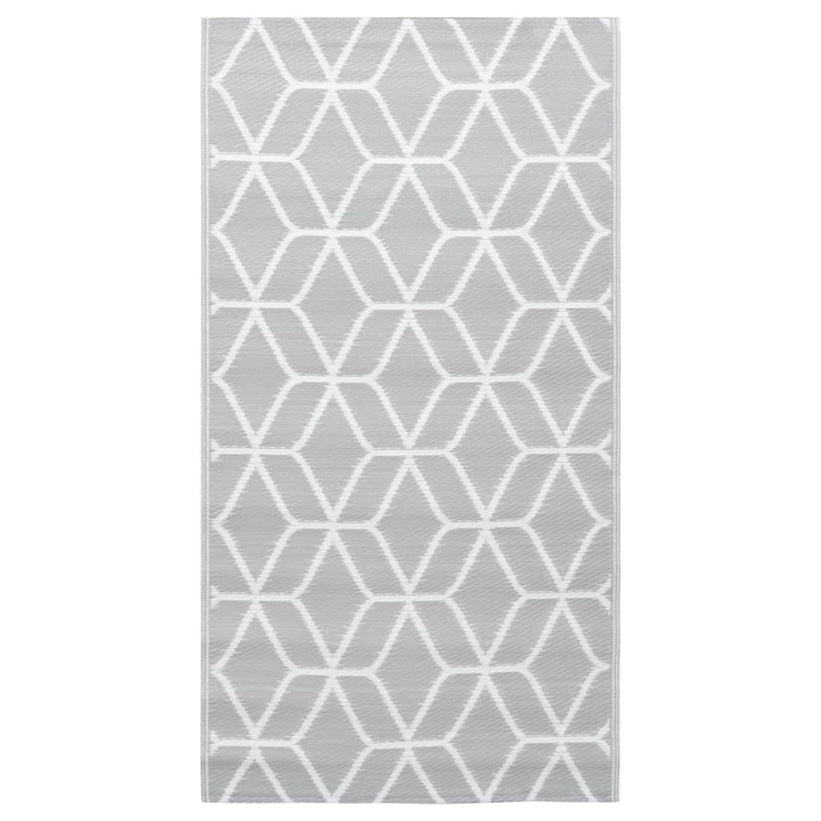 Homgoday Alfombra de exterior Arakil, gris, 80 x 150 cm, de polipropileno, resistente y fácil de limpiar