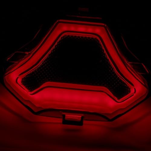Miniatura 9 de ERYUE Lámpara de freno de motocicleta, luz trasera LED con señales de giro integradas, repuesto para Yamaha YZF R3 R25 Y15ZR MT07 FZ07 LC150