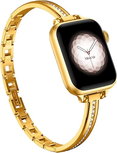 Missair Correas brillantes compatibles con Apple Watch Band de 1.496 in, 1.575 in, 1.614 in, 1.654 in, 1.732 in, 1.772 in, 1.772 in, correa de