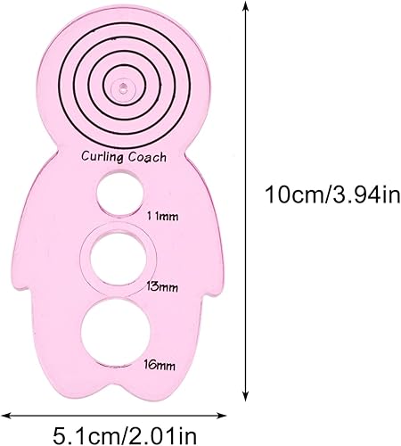 Miniatura 5 de EXCEART 5 piezas Curling Coach Cute Doll Shape Paper Quilling Tool de diferentes tamaños Origami Paper Rolling Holder DIY Art Craft Project Supplies