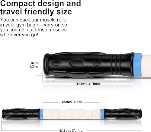 Miniatura 2 de iGreely Rodillo muscular de alta calidad el mejor rodillo de masaje de 17 pulgadas recomendado por fisioterapeutas promueve la recuperación rápida