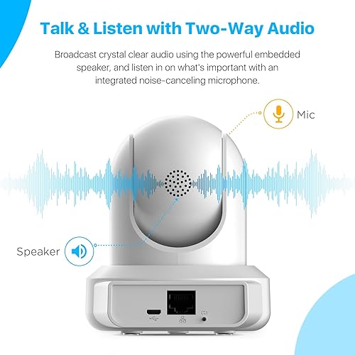 Miniatura 21 de Amcrest ProHD 1080P WiFi 2MP (1920TVL) Cámara IP inalámbrica de seguridad Pan/Tilt interior IP2M-841B (negro) Negro -,Blanco,plateado