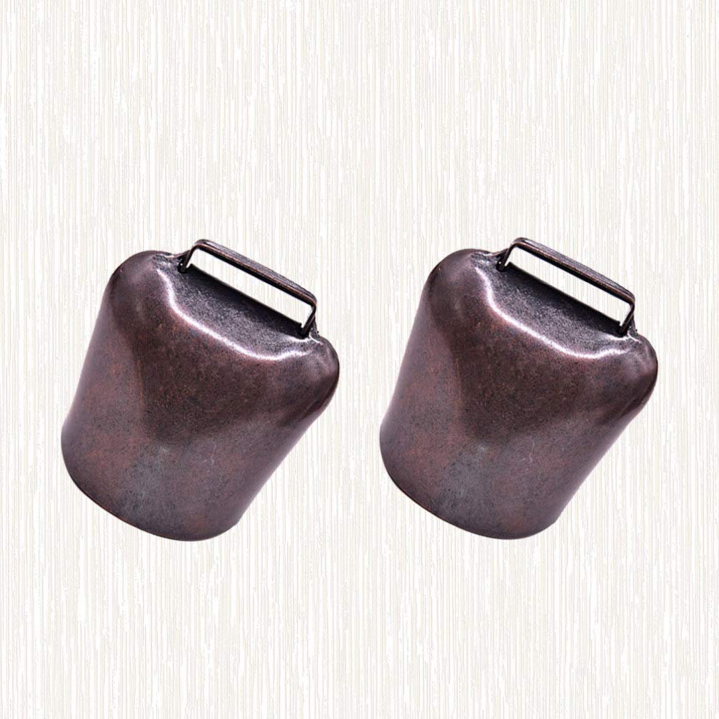 EXCEART Campanacci per Mucche e Pecore 2 Pezzi in Bronzo Portatili