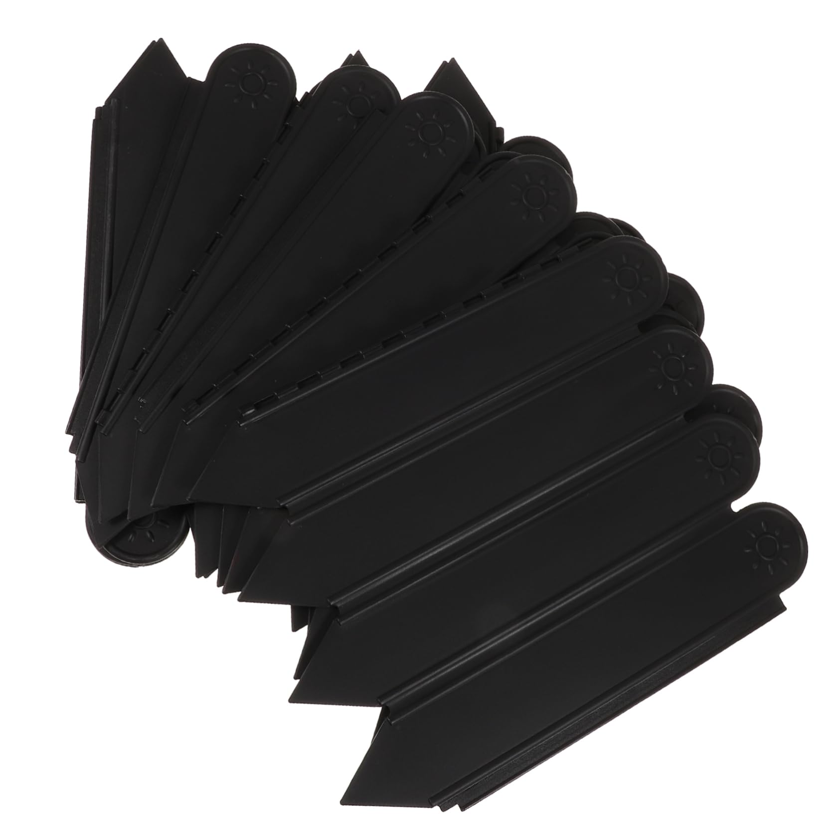 Gogogmee 1Bag Durable Plastic Garden Palisade Fence Edging for Lawn Flower Beds and Pathways Versatile Garden Plant Border Easy to Install Reusable Tree Fence