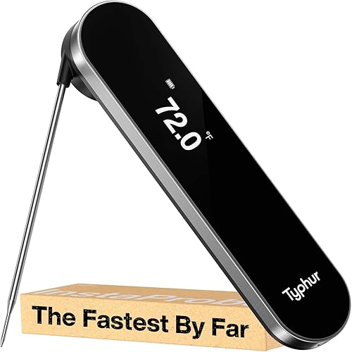 Typhur InstaProbe (Less Than .6 Seconds) Professional Meat Thermometer Digital, Instant Read Thermometer with OLED Display, IP67 Waterproof for Grill, BBQ, Cooking, Smoker, Home Brewing, NSF Certified