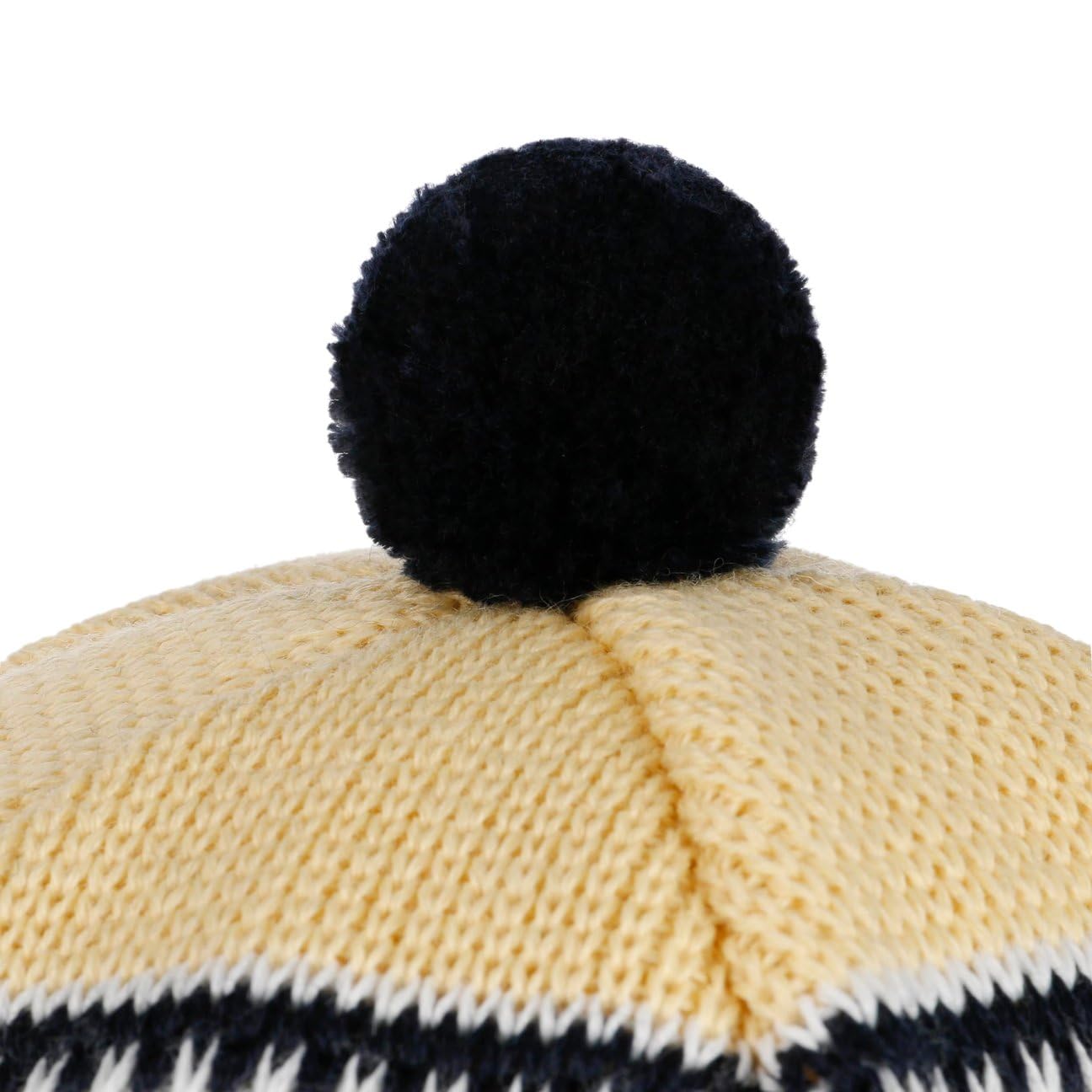 Eisbär Bonnet a Pompon Gitti Femme/Homme - Made in Austria de Ski pour l'hiver Beanie avec Doublure, Doublure Hiver Automne-Hiver