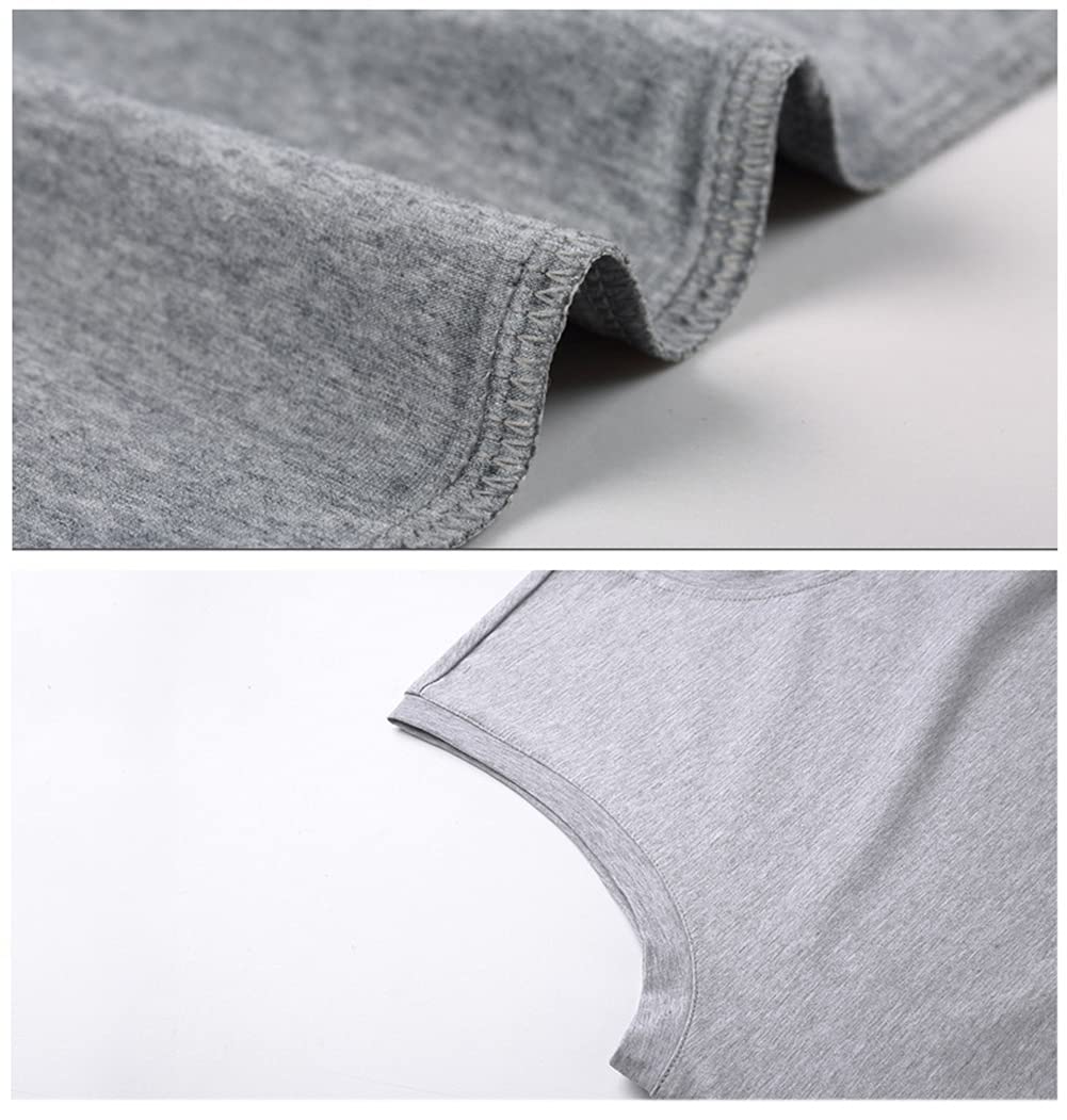 DongBao Tank Top for Men 2 Pack Cotton Sleeveless Casual Basic Plain T Shirts for Running Fitness Sport